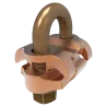 CONECTOR TIERRA CU P/2 CABLES PARAL. 2/0AWG-250MCM Y PERPEND TUBO 3/8" Ø5/8"-3/4" UL