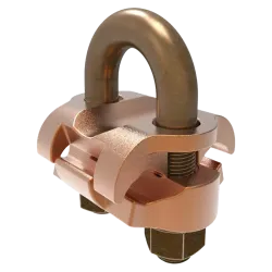 CONECTOR TIERRA CU P/2 CABLES PARAL. 2/0AWG-250MCM Y PERPEND TUBO 3/8" Ø5/8"-3/4" UL