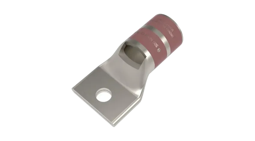 TERMINAL DE COMPRESION BARRIL STD CU/ES 500MCM (240mm2) Ø1/2" 35kV, UL