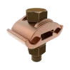 CONECTOR TIERRA DOBLE CU P/2 CABLES PARAL. 2/0AWG - 250MCM A BARRA C/PERNO Ø2-1/4'' UL