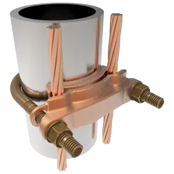 CONECTOR TIERRA CU P/2 CABLES PARAL. 4AWG-2/0AWG A TUBO 2" Ø2"-2-3/8" UL