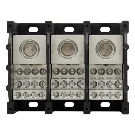 BLOQUE TERMINAL DE DERIVACIÓN DE 3 POLOS, 600 V. 420A, 10 KA