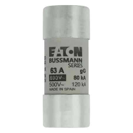 FUSIBLE CILINDRICO 22X58mm 690V 80KA 63A