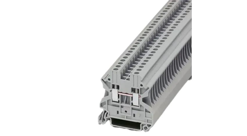 BORNE DE PASO UT 2,5 - GRIS 2C 32A 1000V 0.14-4mm2 (26-12AWG) CNX TORN, UL94 V0 Ex-e