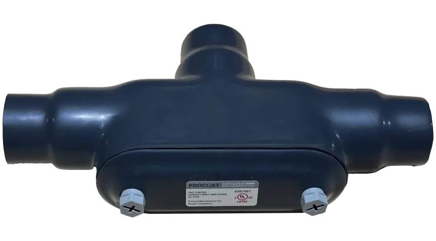 CAJA CONDULET FORM 7 TIPO TB 3/4" REVESTIDA DE PVC, ETL