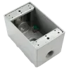 CAJA RECTANGULAR WEATHERPROOF 4"X2"X2"  C/3 HUBØ3/4" UL