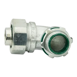 CONECTOR LIQUIDTIGHT CURVO AISL. HIERRO 1/2"X90° UL