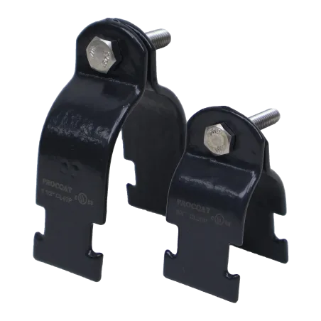 ABRAZADERA STRUT DE ACERO RIGIDO 1" REVESTIDA DE PVC, UL