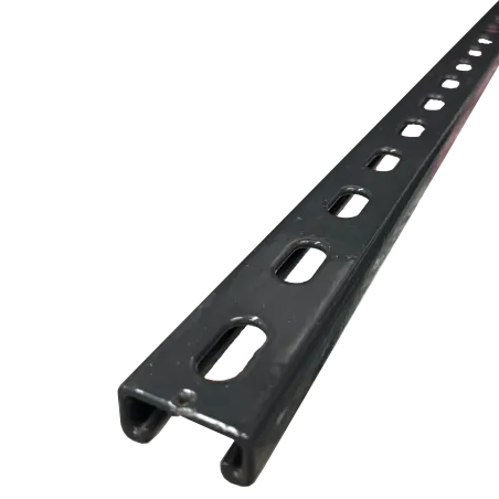 CANAL STRUT BAJO RANURADO ACERO 1-5/8"X13/16"X10FT e:2.6mm REVESTIDO DE PVC