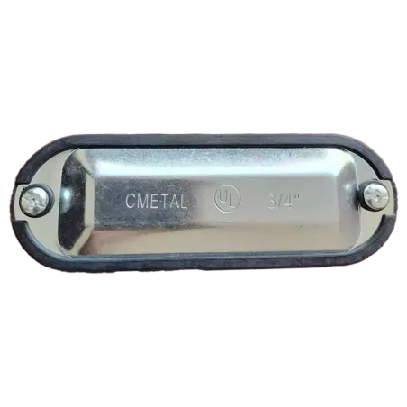TAPA C/EMPAQUE INTEGRADO P/CAJA CONDULET FORM 5 ACERO DE 3/4", UL