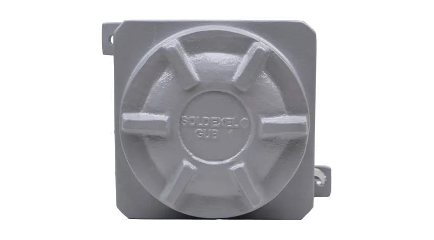 CAJA DE DISTRIBUCIÓN TIPO GUB AL. 190X190X135mm NEMA 7, CL1 DIV1&2