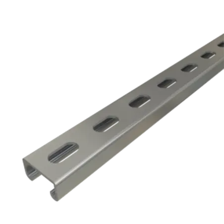 CANAL STRUT BAJO RANURADO ACERO 1-5/8"X7/8"X10FT e:12GA HDG