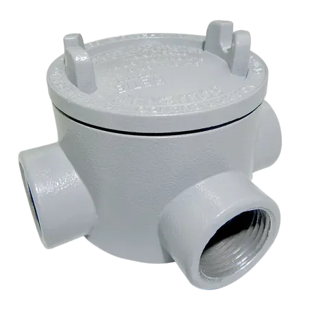 CAJA REDONDA TIPO GUAT AL. 1/2" COVER Ø3'' NEMA 7, CL1 DIV1&2, UL