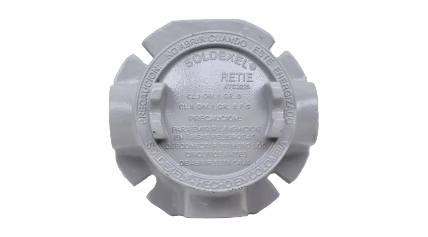 CAJA REDONDA TIPO GUAEFT AL. 1-1/2" COVER Ø3'' NEMA 7, CL1 DIV1&2