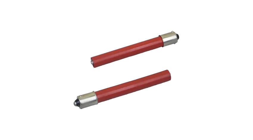 FOCO LED ROJO EXTRA LARGO DE 54.5mm 220VAC/VDC