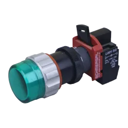 PULSADOR LUMINOSO LED VERDE 1NO - 220VAC EX