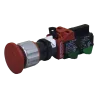 PULSADOR EMERGENCIA (PUSH-PULL) 2NO + 1NC