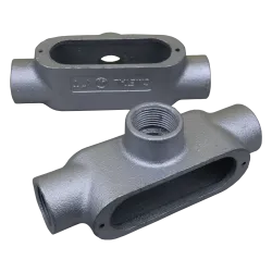 CAJA CONDULET FORM 5 TIPO T HIERRO 2" HDG, UL