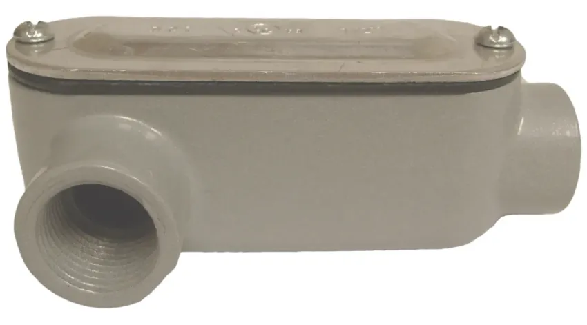 CAJA CONDULET TIPO LR C/TYE ALUMINIO 1-1/2" NEMA 4, UL