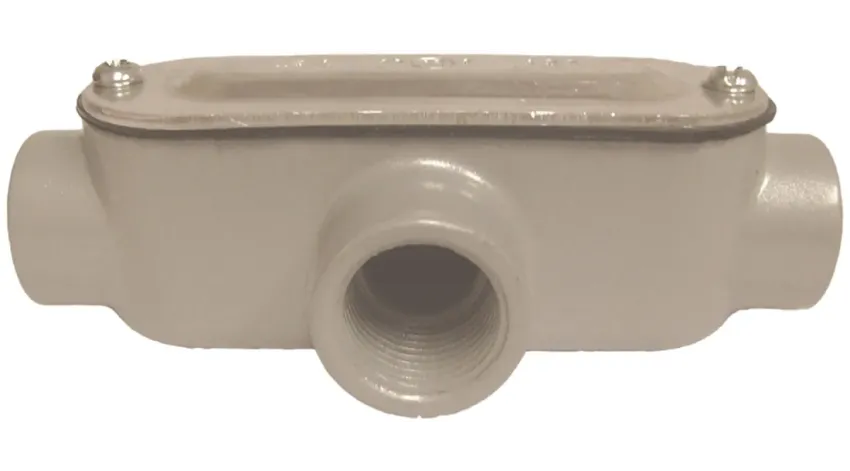 CAJA CONDULET TIPO T C/TYE ALUMINIO 1-1/2" NEMA 4, UL